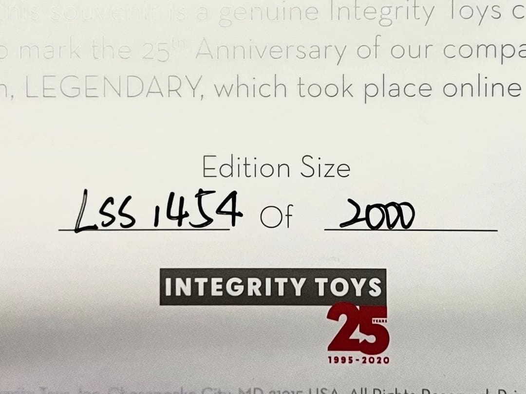 IntegrityToys❤︎ファッションロイヤリティ❤︎25周年❤︎伝説のステータス