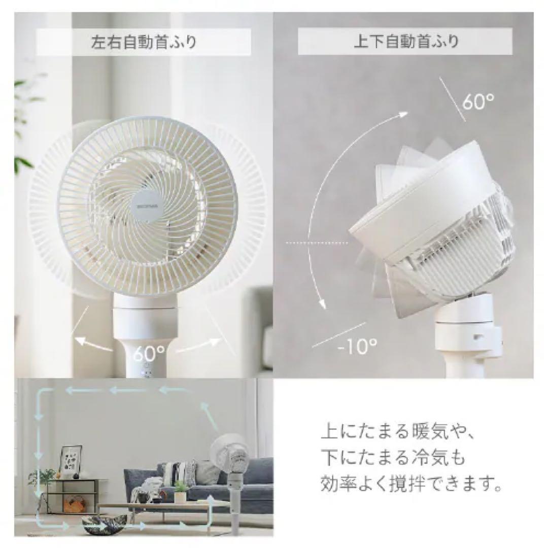 【新品未開封】アイリスオーヤマSTF-AC15TEC-Wサーキュレーターホワイト