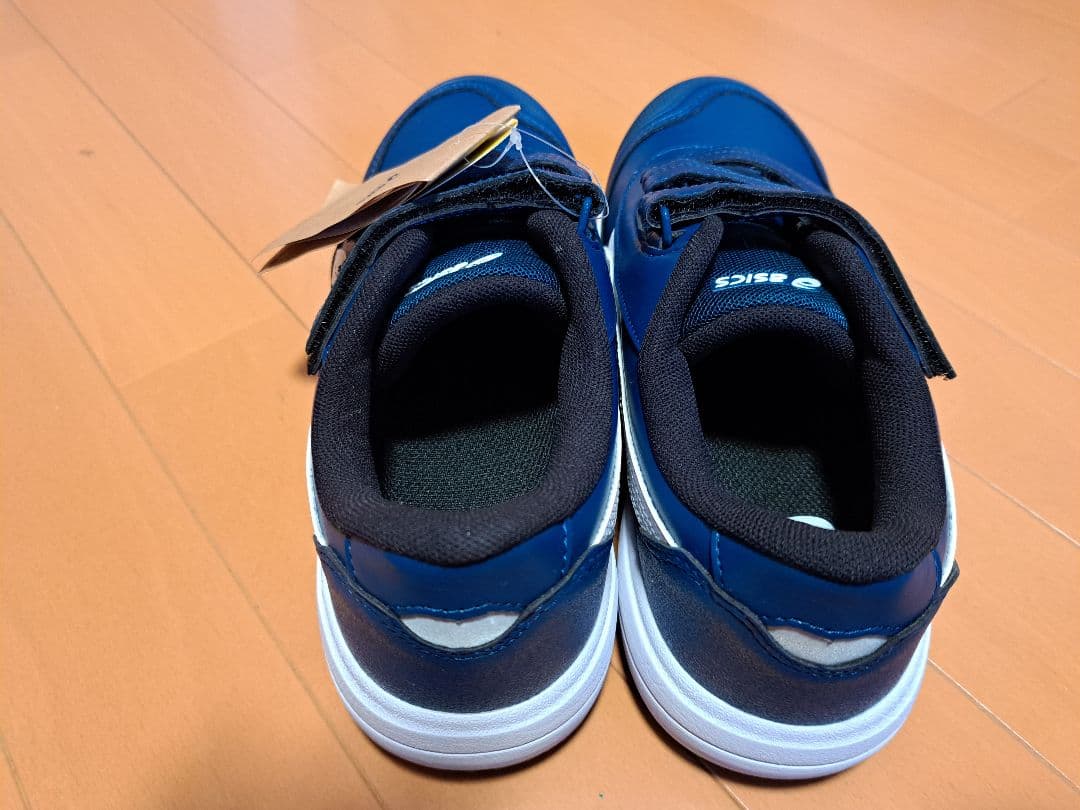 asics ネイビー 安全靴 ベルクロ式