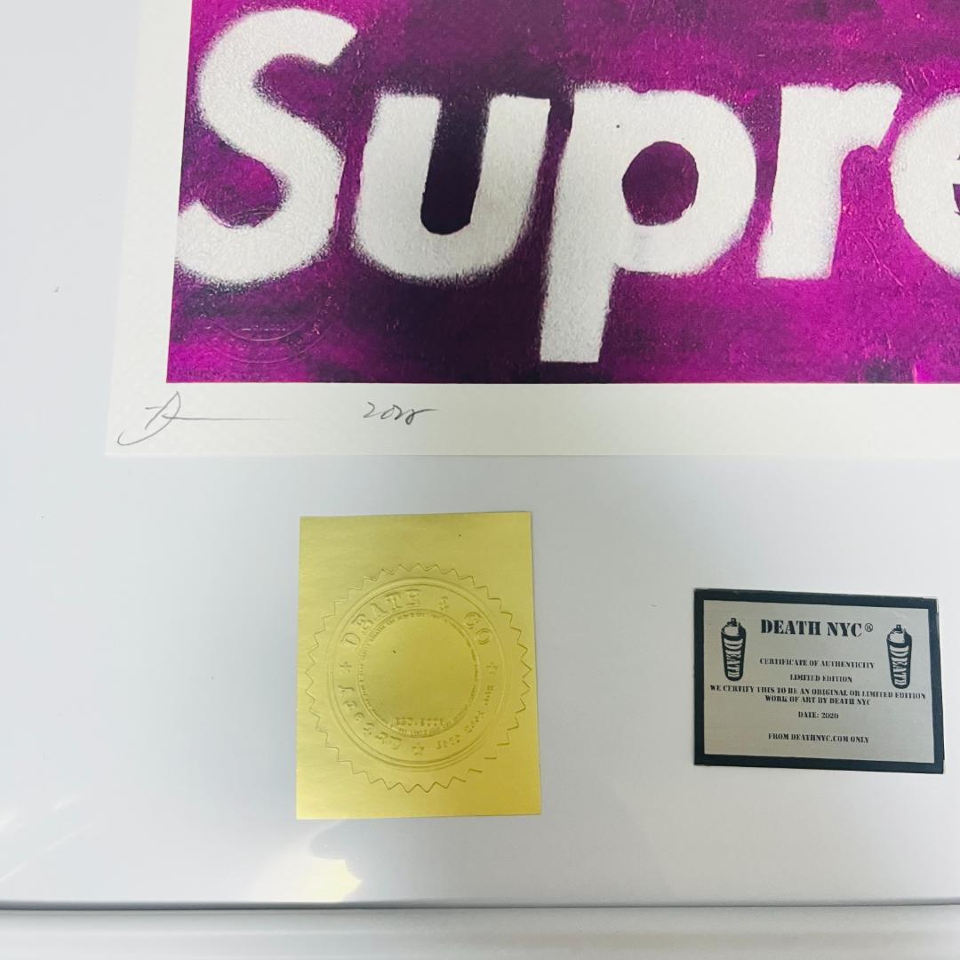 DEATH NYC　世界限定100枚アートポスター　キティ×supreme