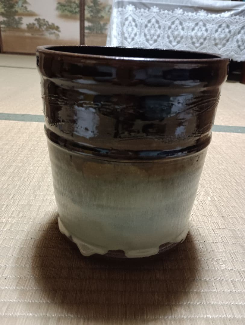 朝鮮唐津　一重口水指 加藤春永