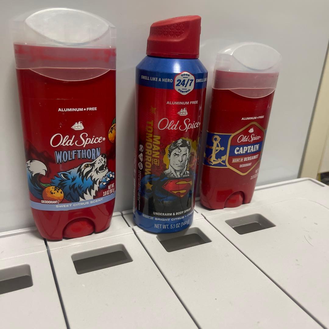 Old Spice デオドラントセット キャプテン、スーパーマン、ウルフソーン
