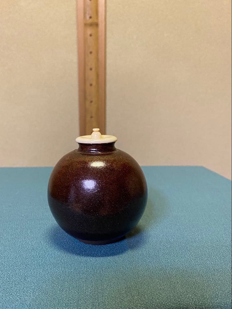 茶道具/茶入 笹田有祥『模 珠光文琳』平安東山 唐物 大名物