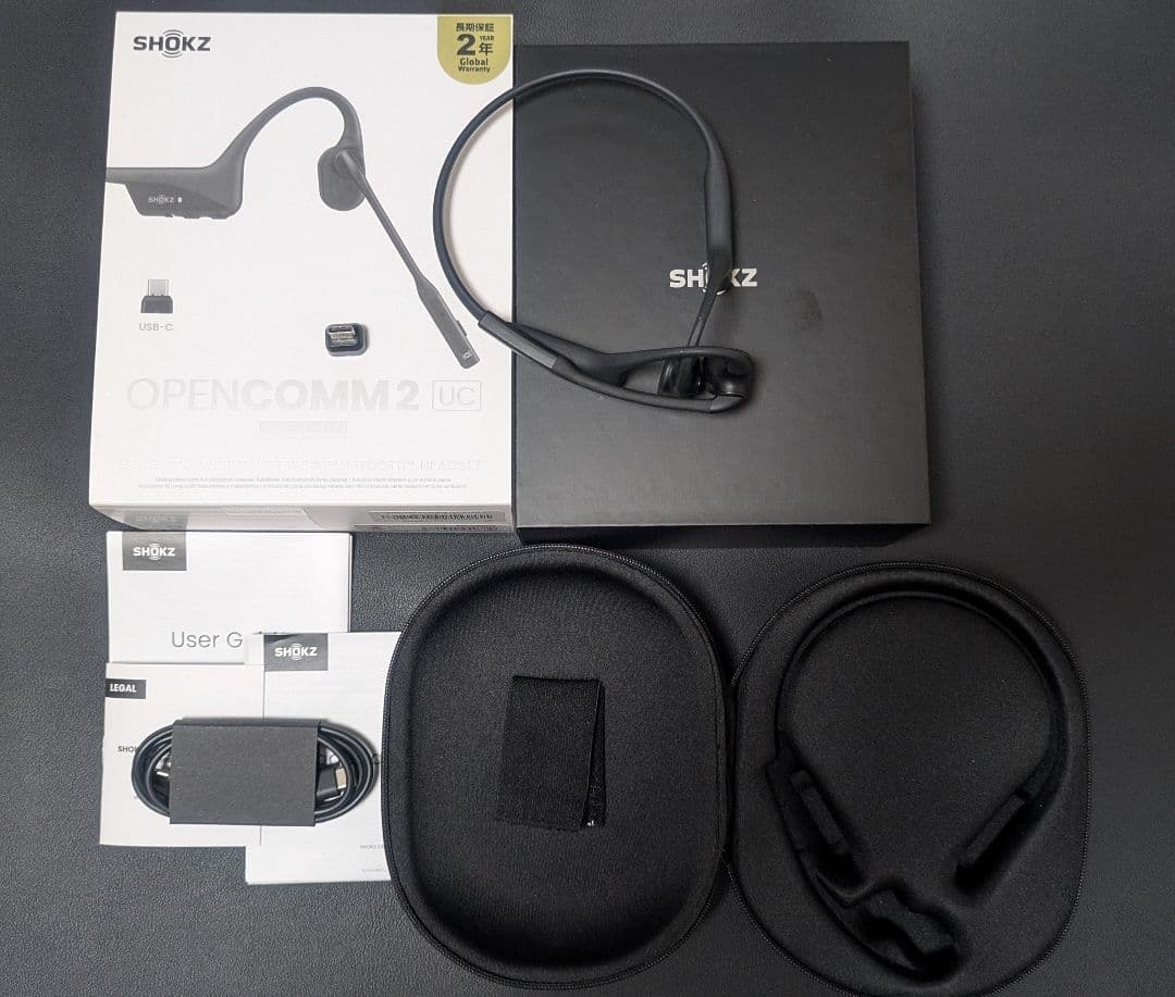 SHOKZ OPENCOMM2 UC 骨伝導イヤホン
