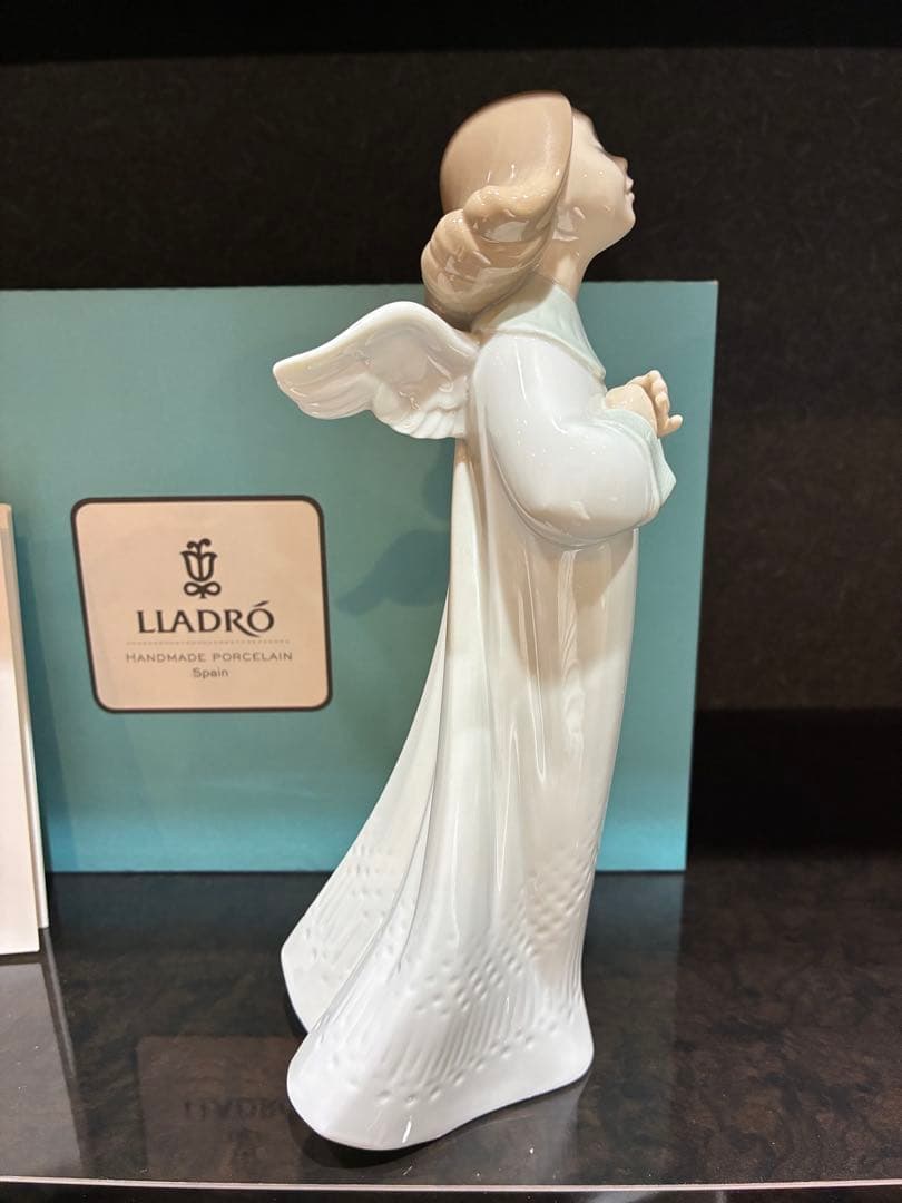 LLADRO 天使の像 ホワイトポーセリン