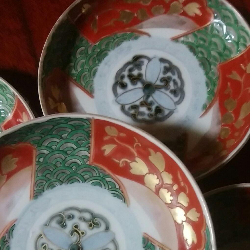 130  伊万里　色絵　小皿　4寸皿　5枚