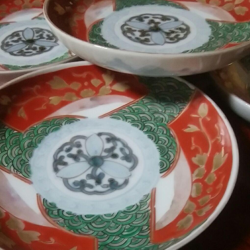 130  伊万里　色絵　小皿　4寸皿　5枚