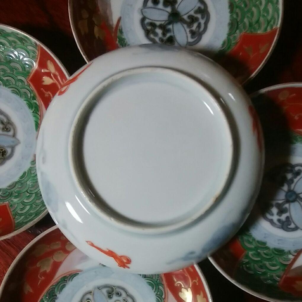 130  伊万里　色絵　小皿　4寸皿　5枚