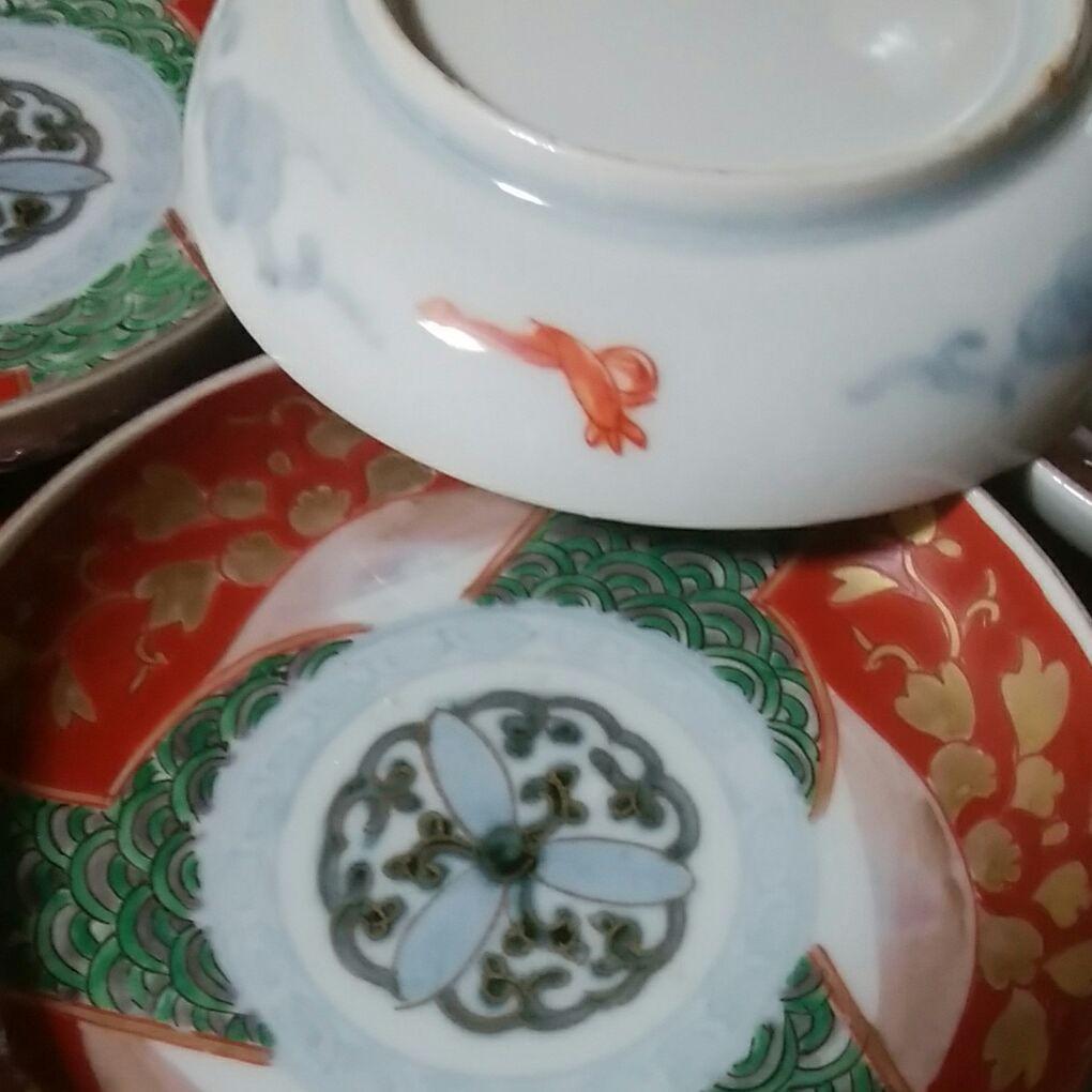 130  伊万里　色絵　小皿　4寸皿　5枚