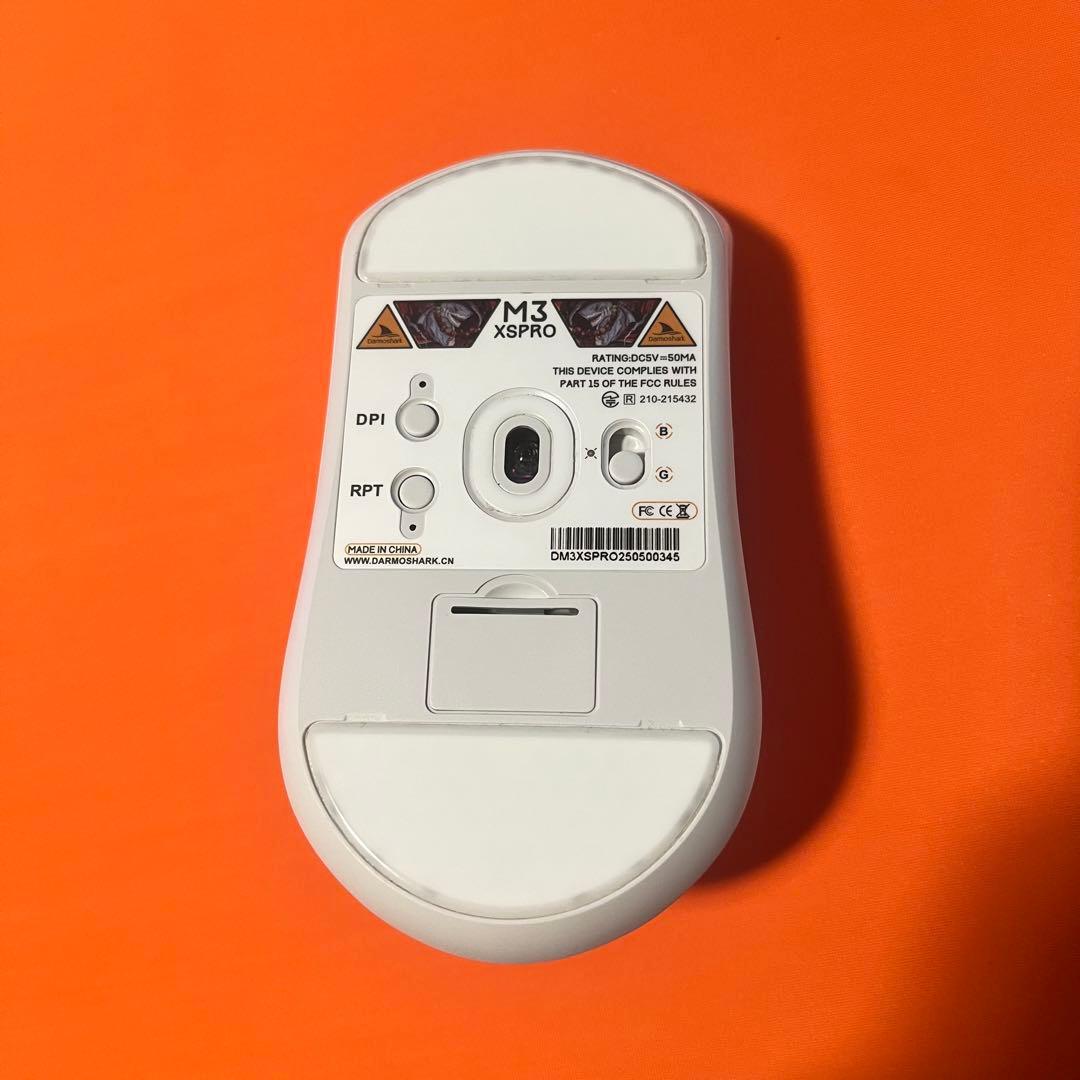 darmoshark m3 xs pro white 使用時間30分