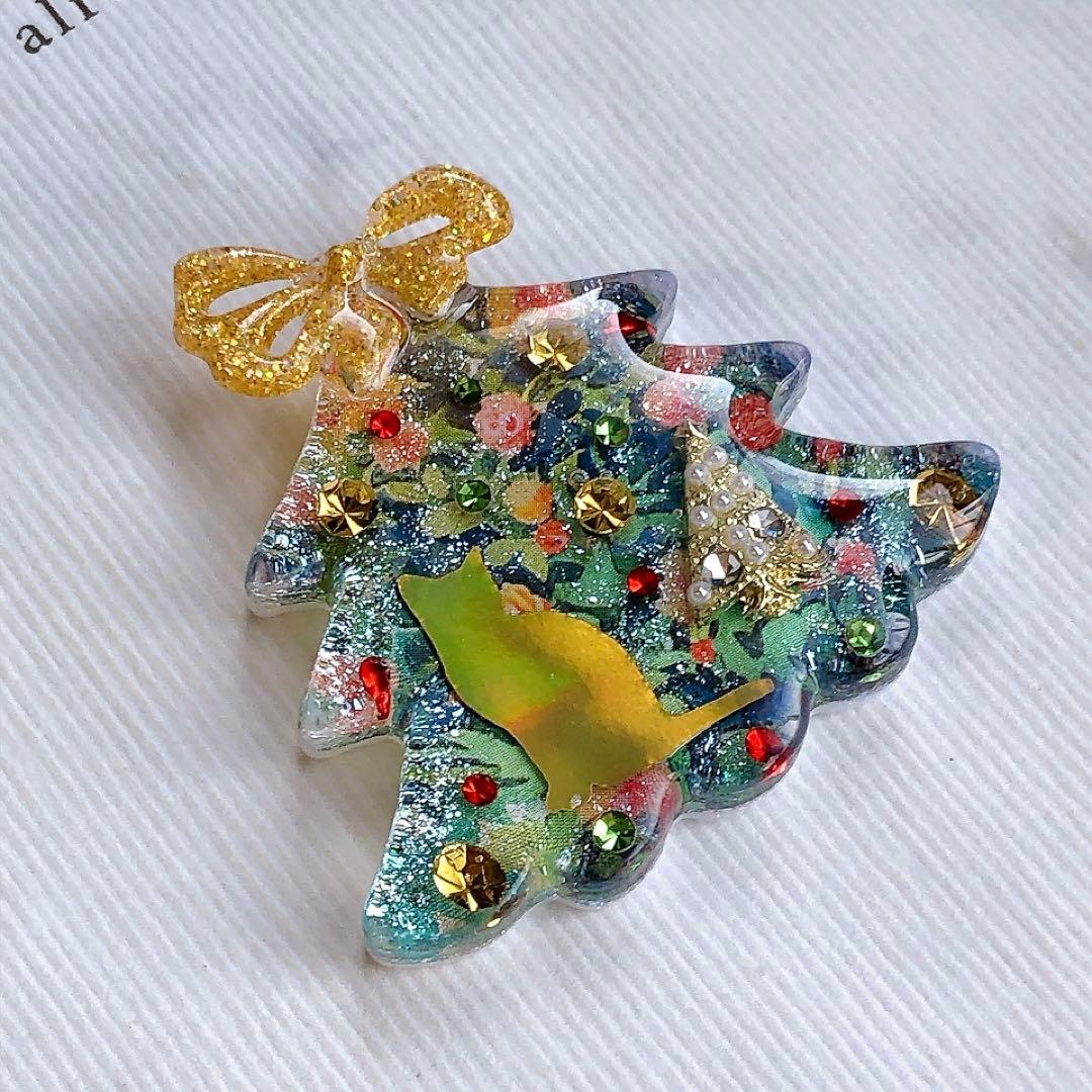 同梱100円引❤️No.2595 レジン ヘアゴム ♡ 猫 ネコ ねこ ♡