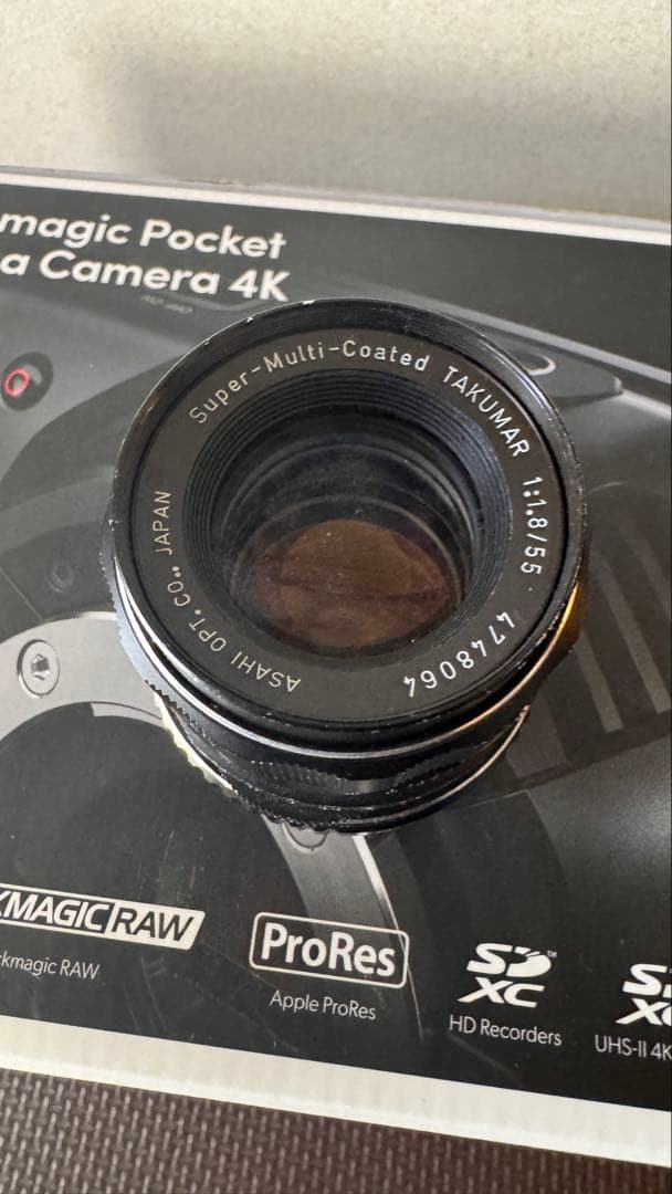 BMPCC 4K 周辺機器 オールドレンズ付き