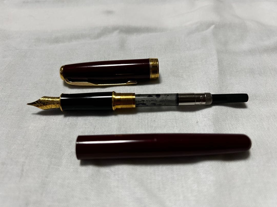 【PARKER】万年筆 18K えんじ色
