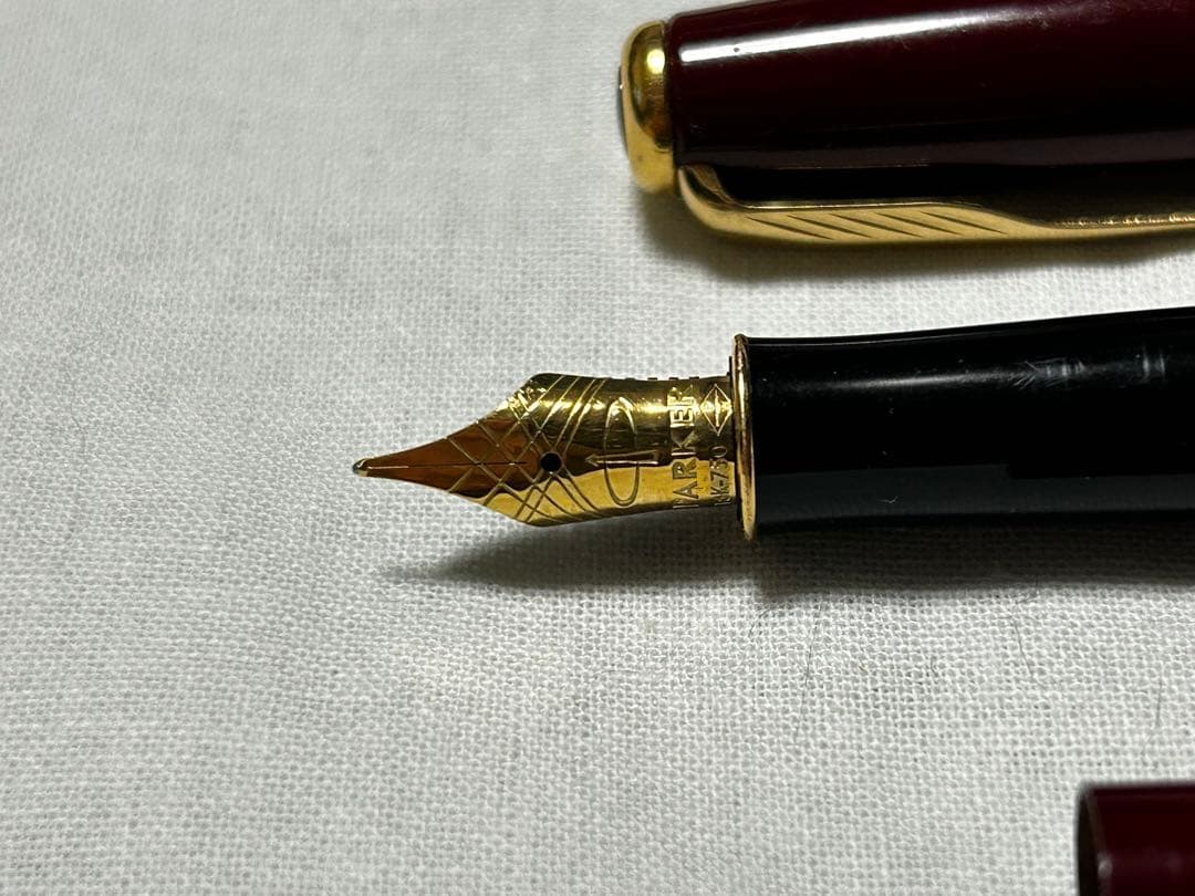 【PARKER】万年筆 18K えんじ色