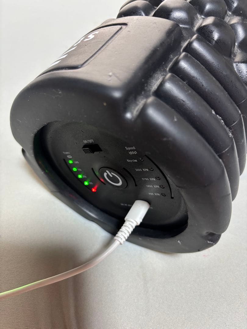 USB充電式マッサージ筋膜ローラー 黒