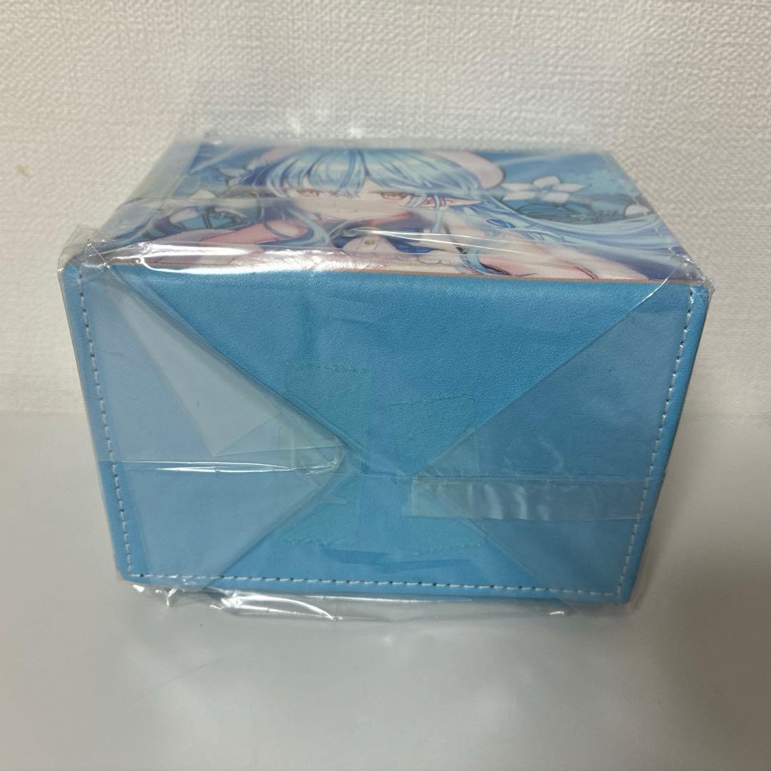 【雪花 ラミィ】デッキケース 青 ホロライブ hololive 磁石 合皮製