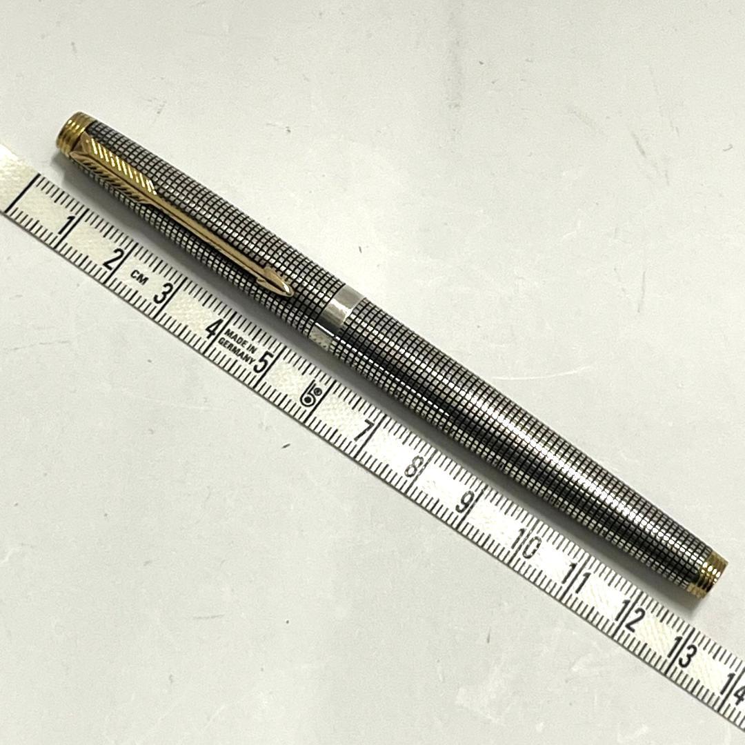 PARKERパーカー 万年筆 シルバー CAP＆BARREL U.S.A 14K