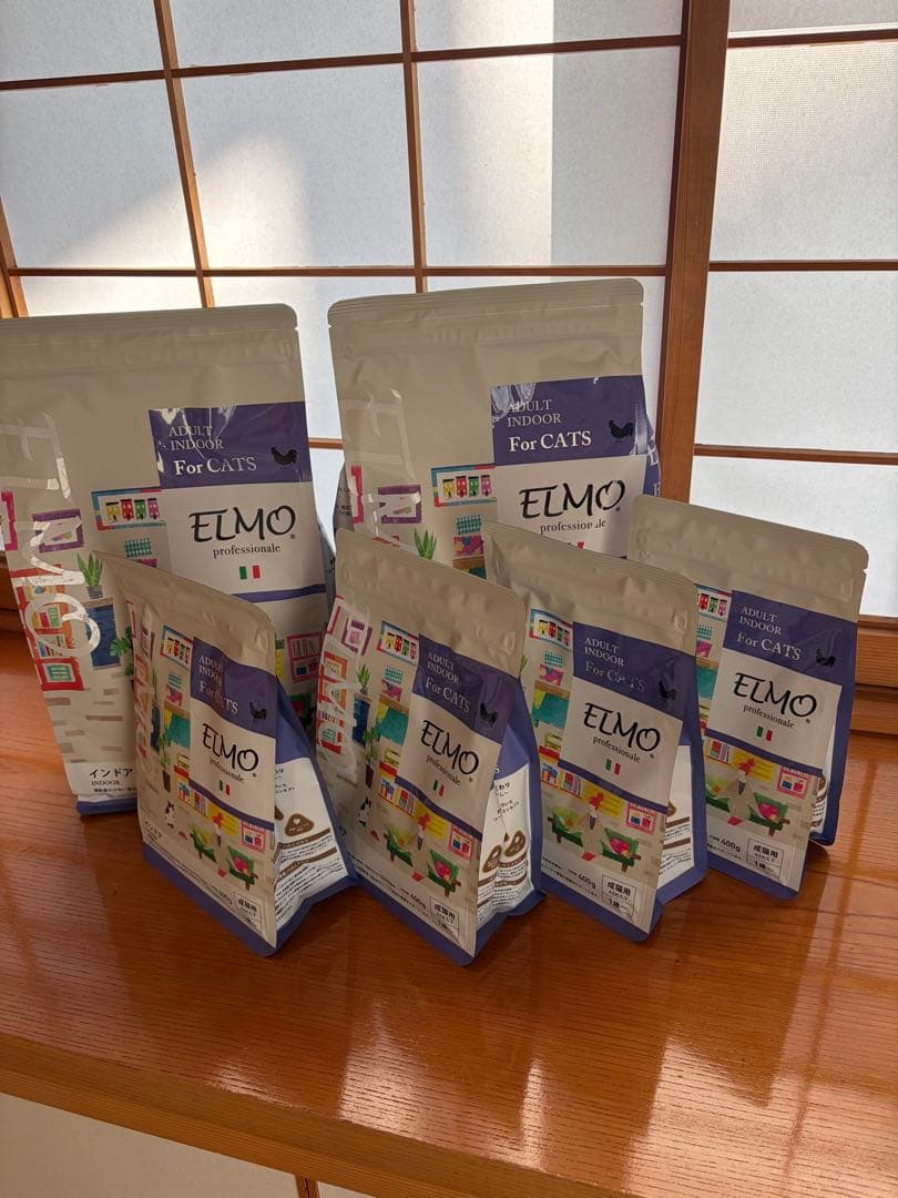 お買い得！半額以下　ELMO インドア ドライフード成猫用 6袋セット