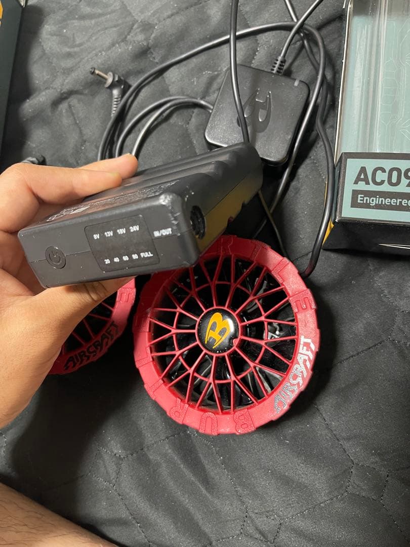 BURTLE AC09 ファン＆バッテリーセット 24V