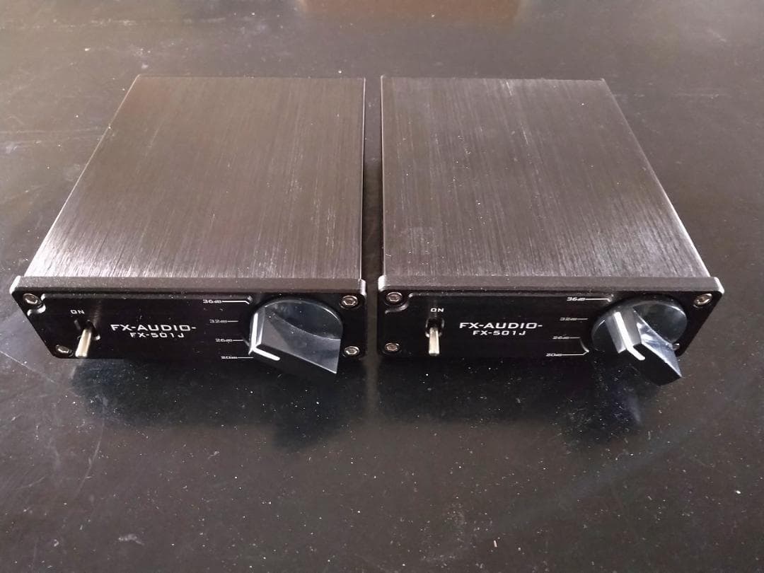 FX-501J　モノラルアンプ オーディオ用コンデンサ仕様　２台セット