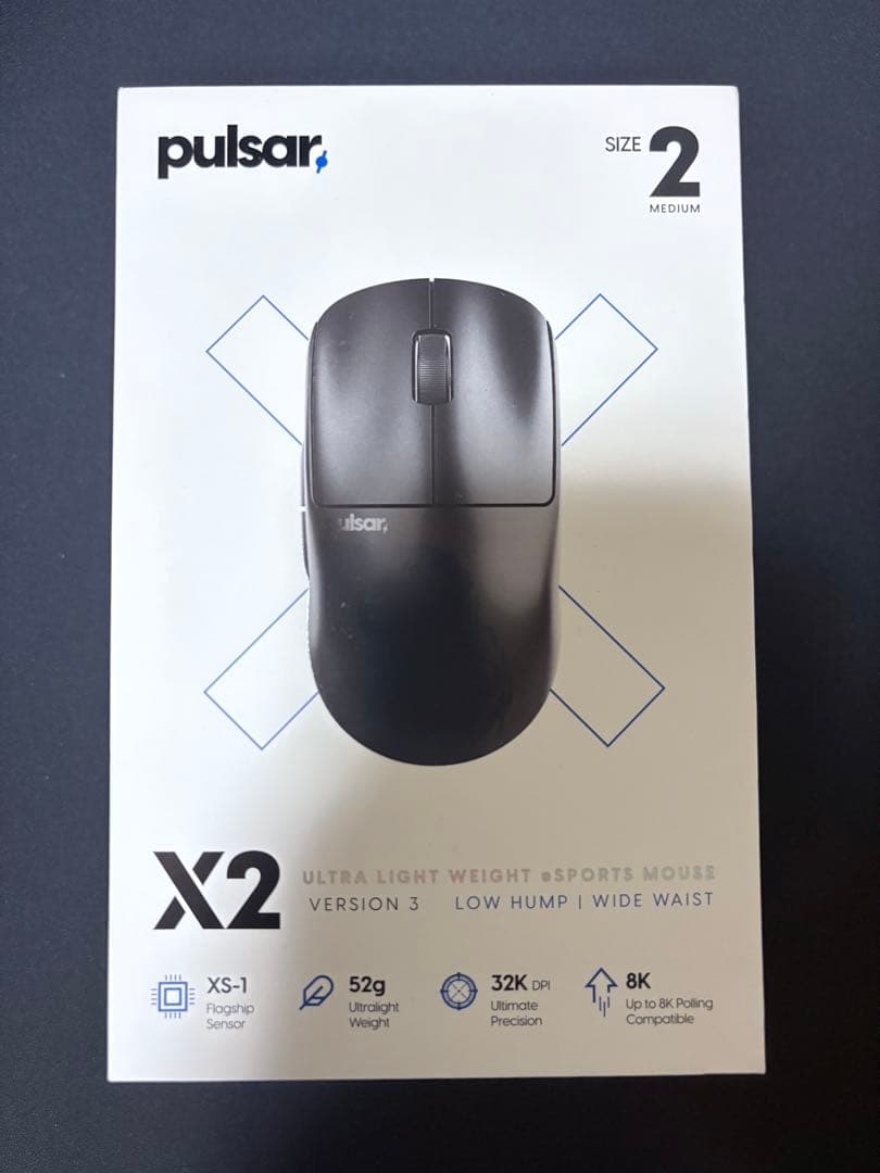 【新品未開封】Pulsar X2 V3 ゲーミングマウス サイズ2 medium