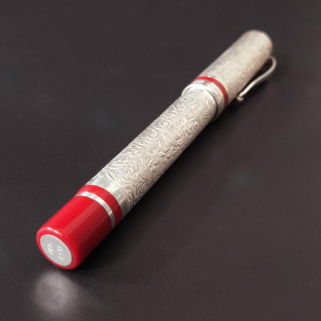 美品 モンテグラッパ 925シルバー 万年筆 ペン先18K750 限定500本