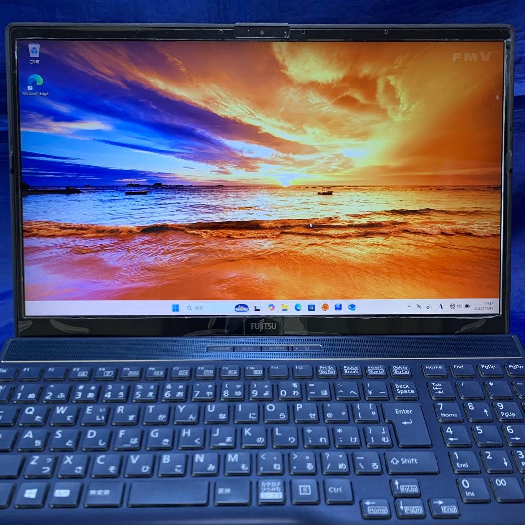 【Ryzen7・未使用office付】 富士通 ノートパソコン LifeBook