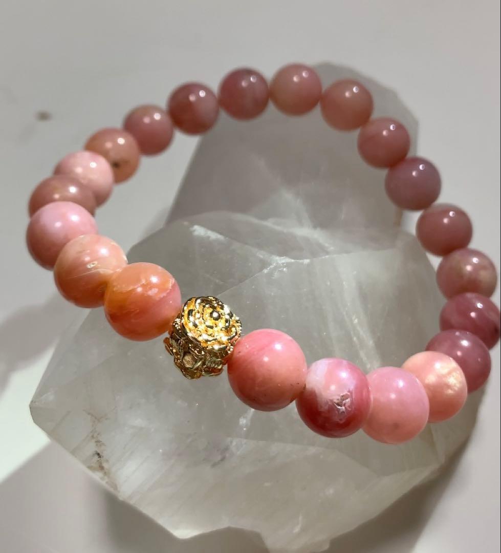 ピンクオパール　ブレスレット　優しいエネルギーを宿す❣️