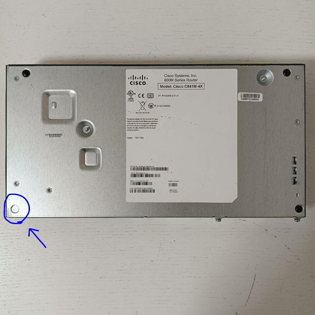 【Cisco】800M Series C841M-4X シスコ有線LANルーター