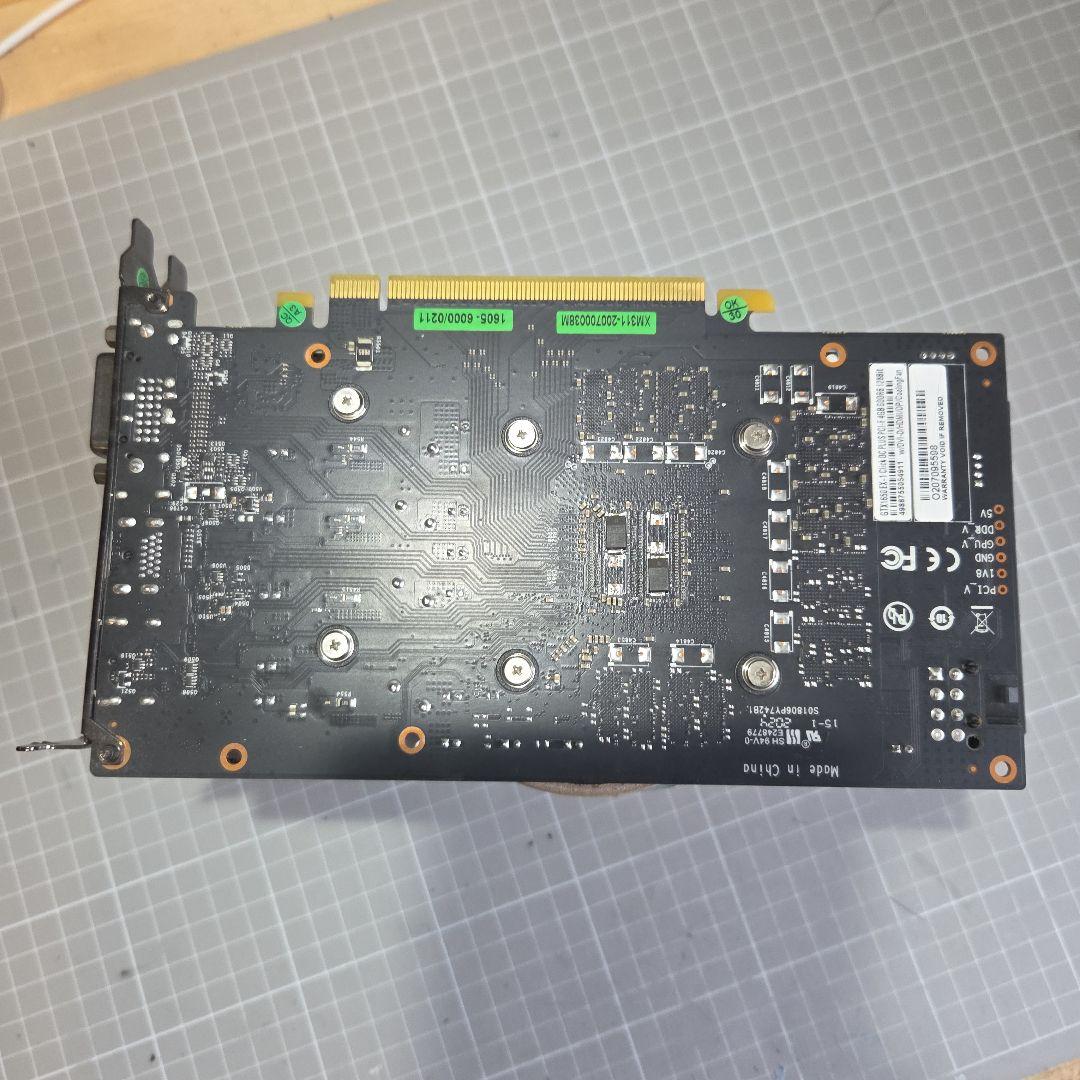 玄人志向NVIDIA GeForce GTX1650 4GB・補助電源ありモデル