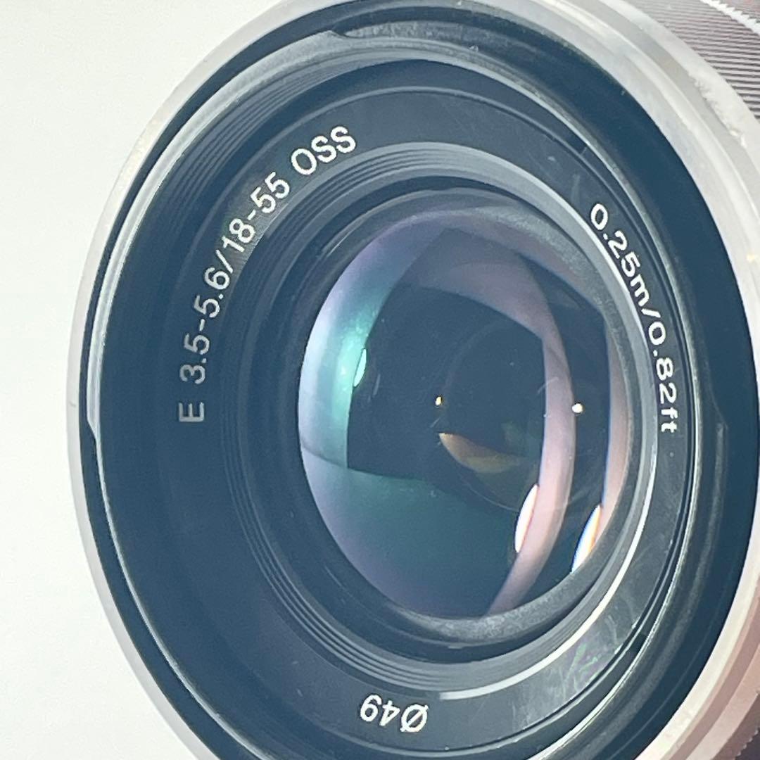 【美品・返品保証】Sony NEX-5 ブラック標準ズームレンズキット