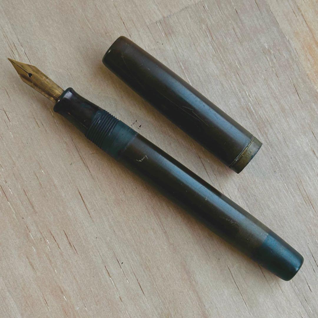【超希少】Waterman's IDEAL No.2 & 14K極太デスクペン