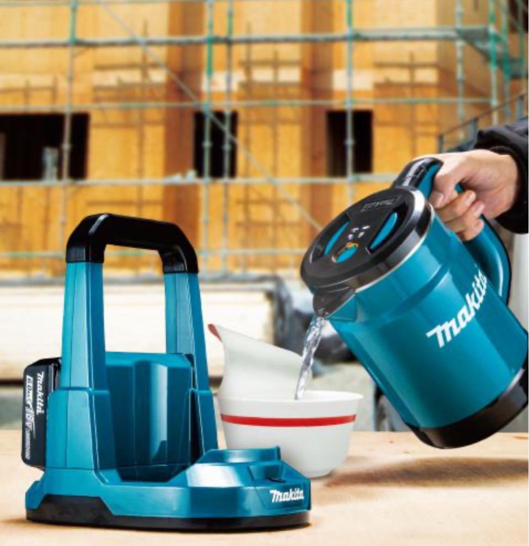 マキタ　Makita 電気ケトル 青 白