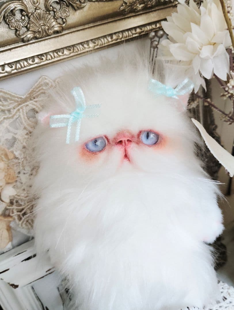 ポッケにゃん♡エキゾチックロングヘア♡子猫ちゃん♡アートドール♡ぬいぐるみ♡