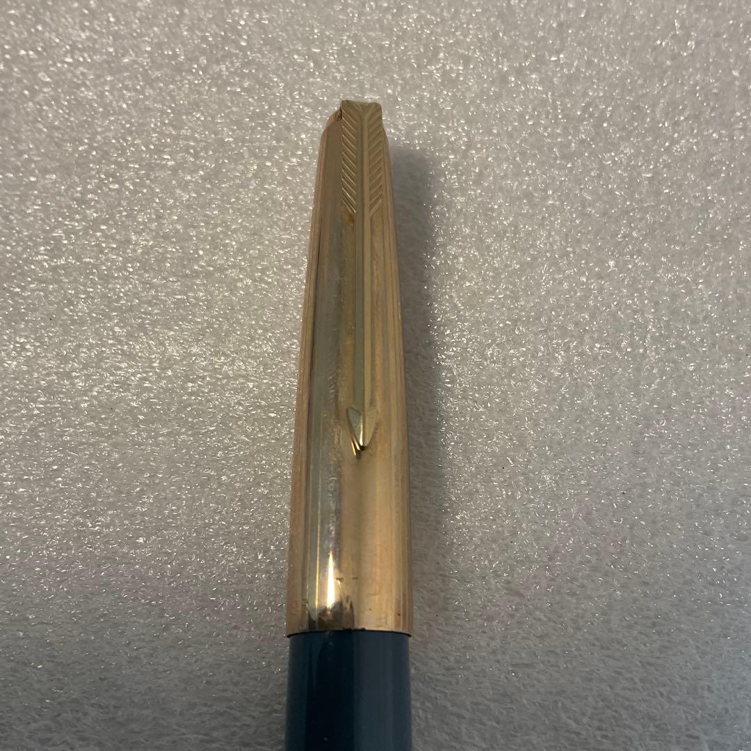 パーカー　14K 63 ネイビー 万年筆 ゴールドクリップ付き