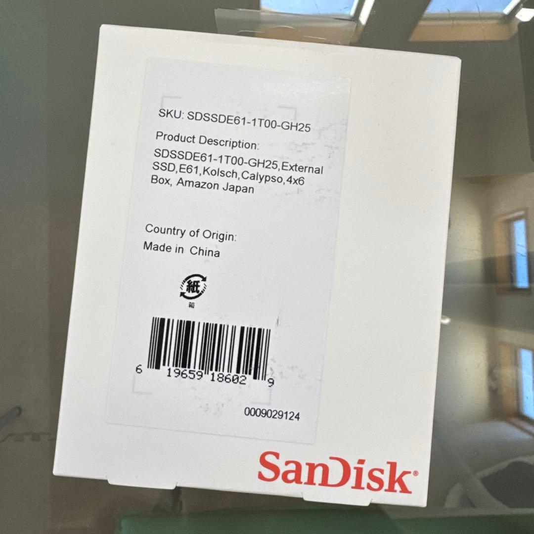 SanDisk 外付けSSD 1TB SDSSDE61-1700-GH25
