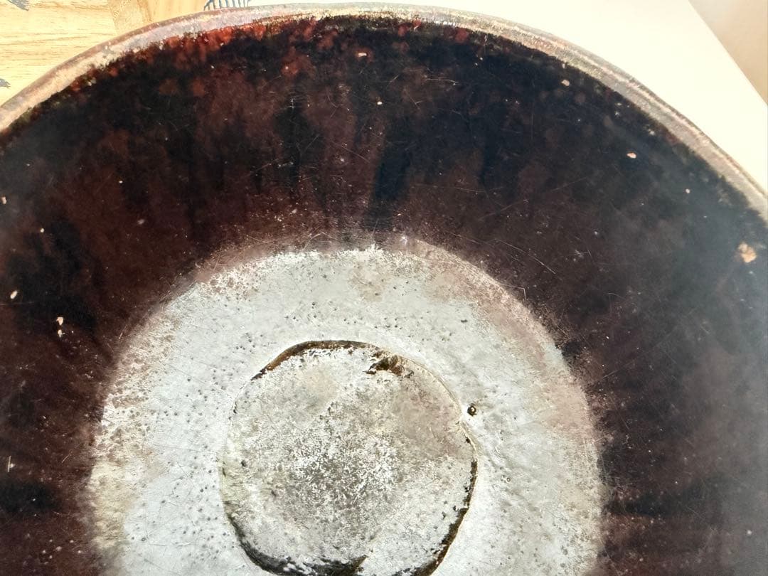 土日限定価格⭐︎ 黒楽　松楽　茶碗　緑毛　松楽造　茶道具　茶器