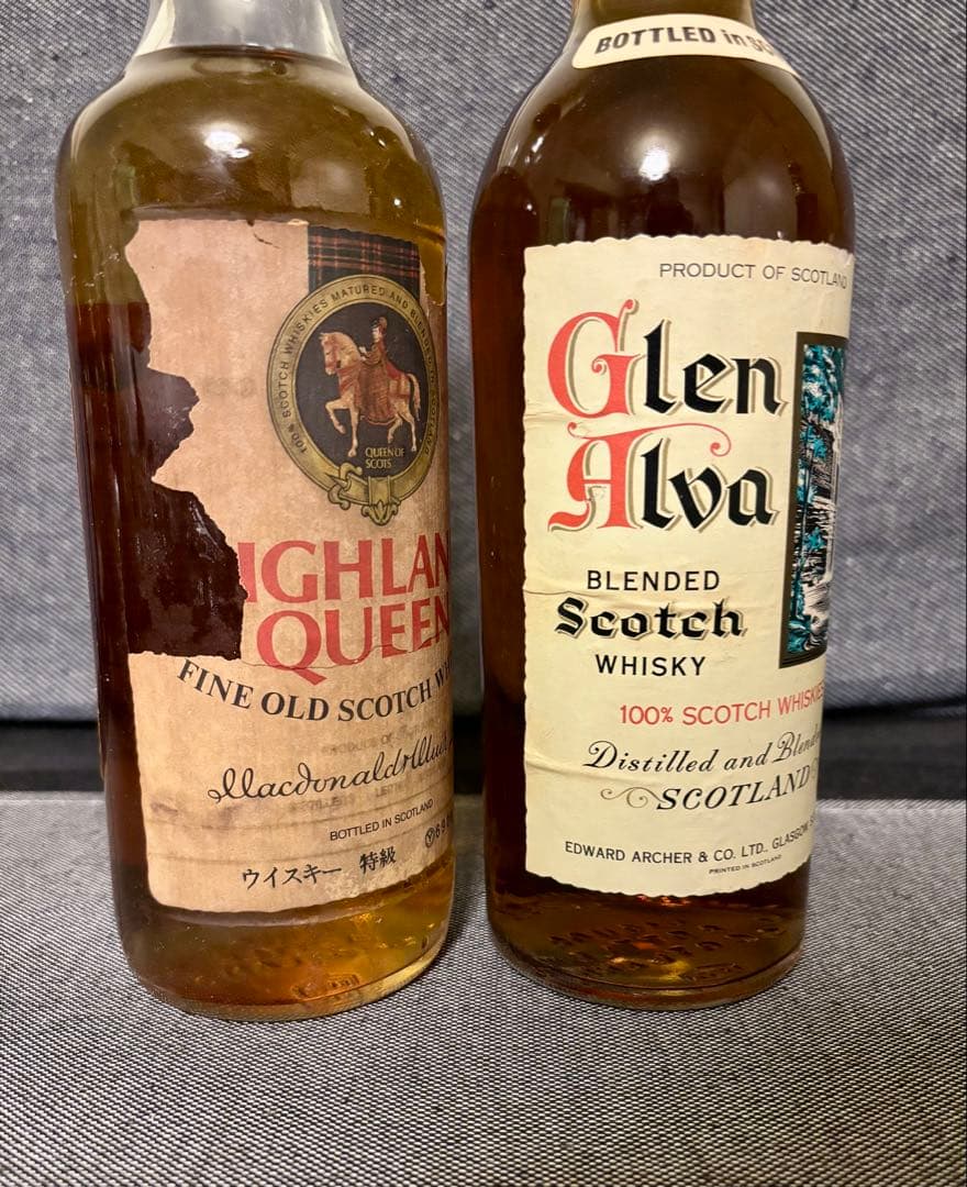 ハイランドクイーン　グレンアルバ　スコッチウイスキー古酒　2本セット　未開封