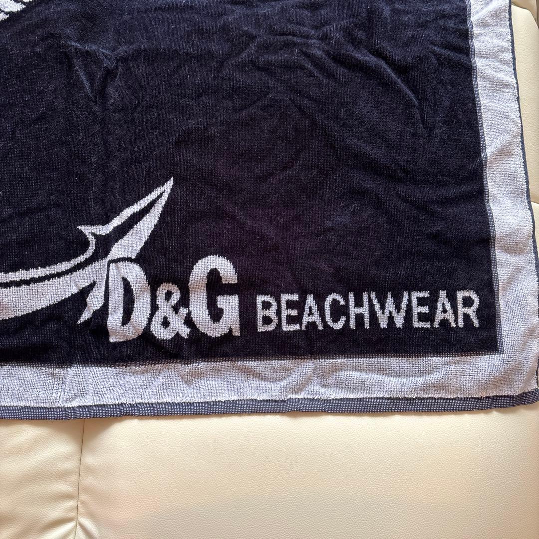 D&G BEACHWEAR バスタオル ブラック