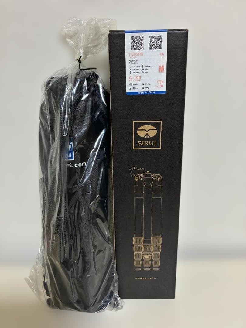 SIRUI T-005RX+C-10S SET アルミ5段三脚 雲台付 レッド