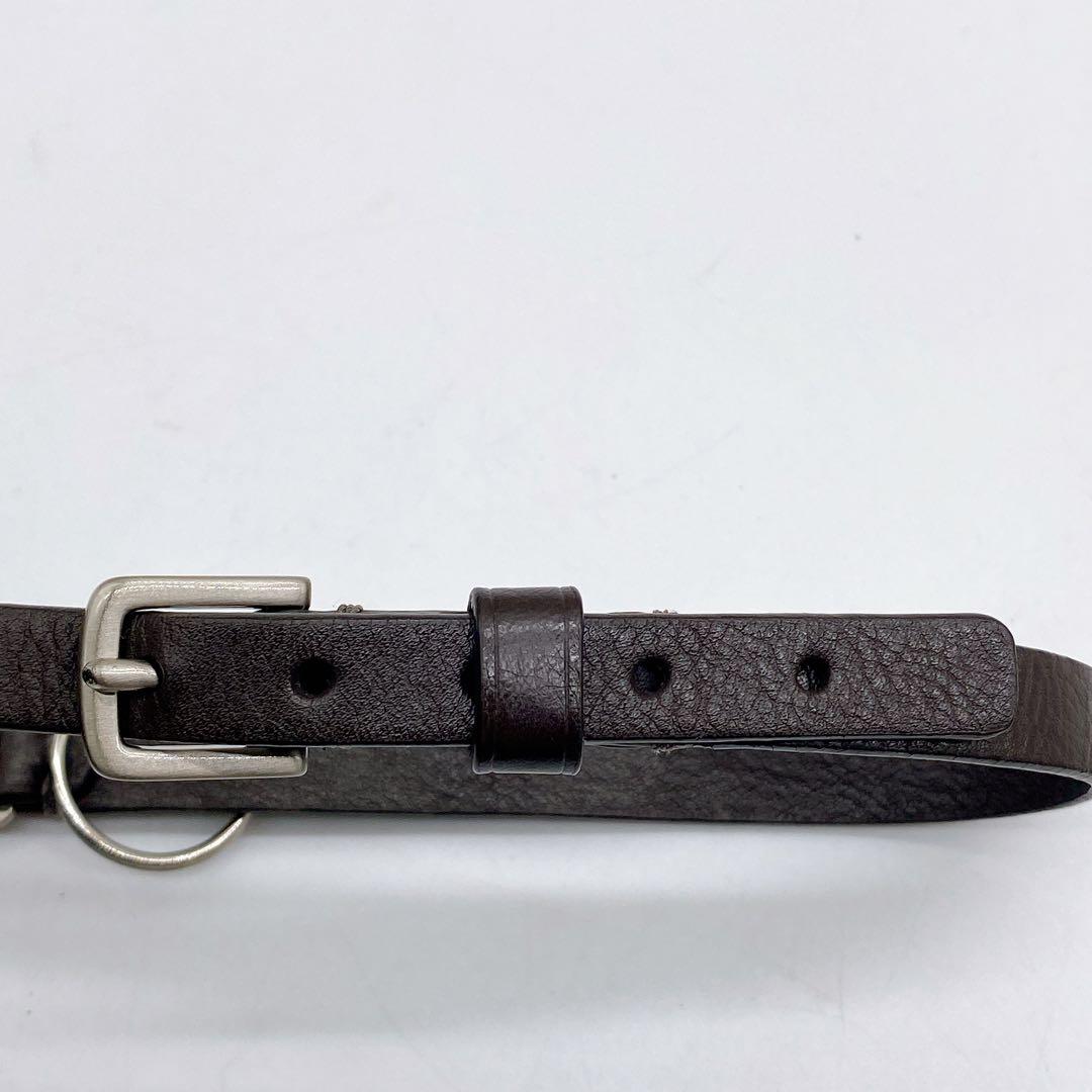 COACH コーチ ドッグカラー 首輪 小型犬 ブラウン レザー　ペット用品