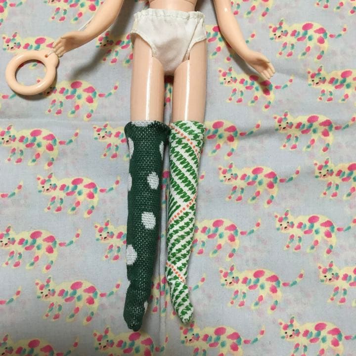 45 オーバーニーソックス  リカちゃん　ブライス