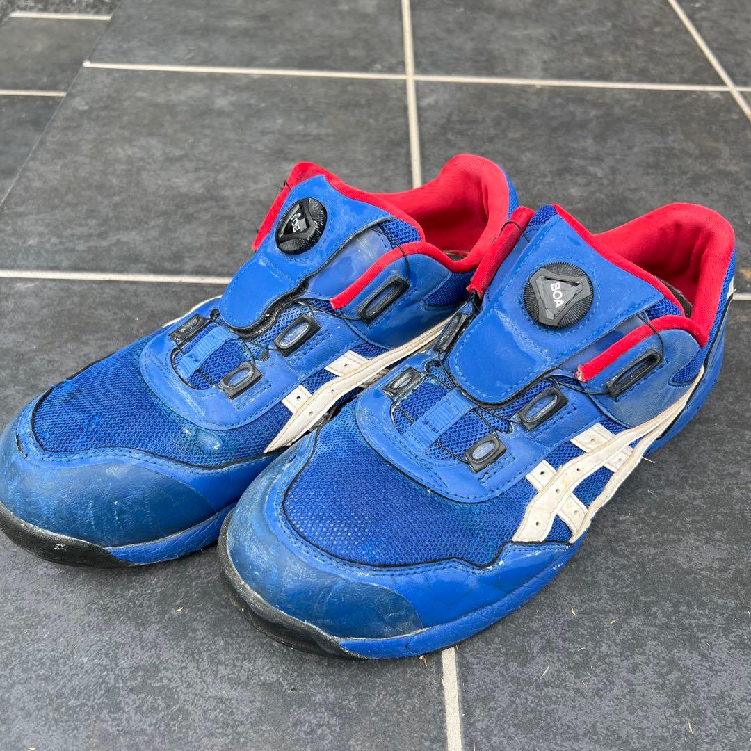 asics アシックス　安全靴　CP209 アシックスブルー×ホワイト　28.0