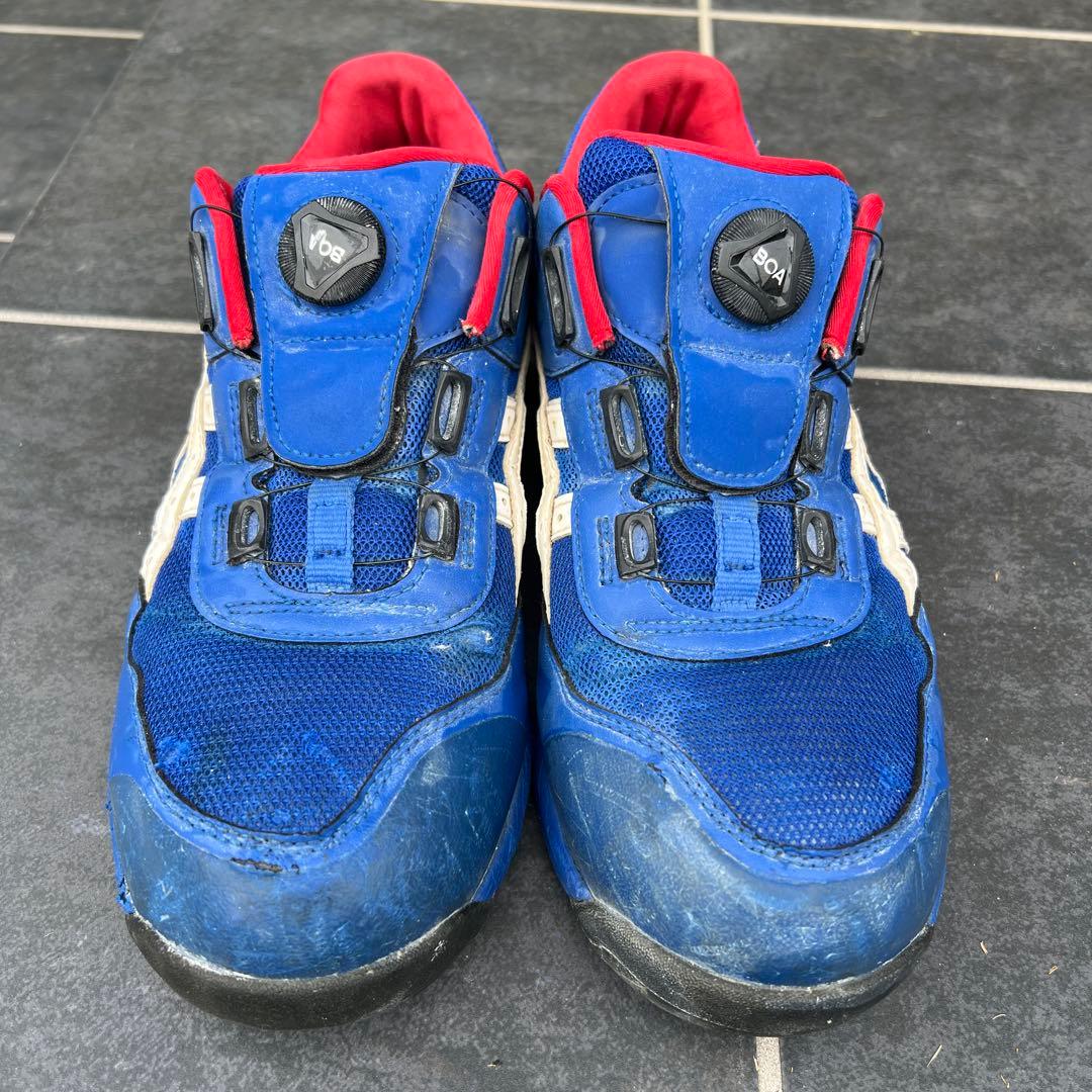 asics アシックス　安全靴　CP209 アシックスブルー×ホワイト　28.0
