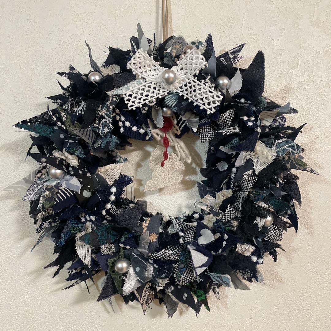 ミナペルホネン ⭐️ ハンドメイド ⭐️ シックな大人 可愛い リース 限定1点