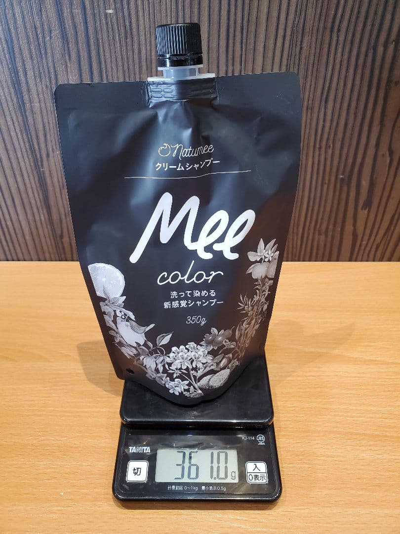 Mee 　ナチュラルブラウン　350g　カラーシャンプー 白髪染め