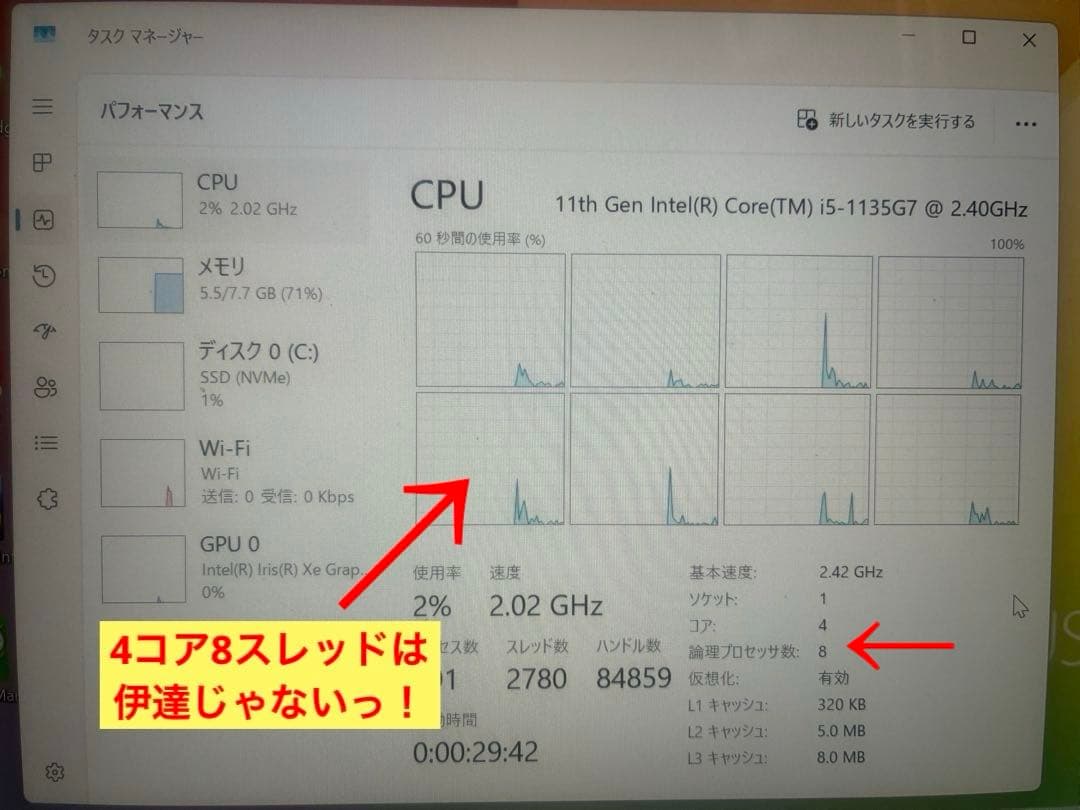 asus vivobook Flip14 TP470 i5モデル美品Office