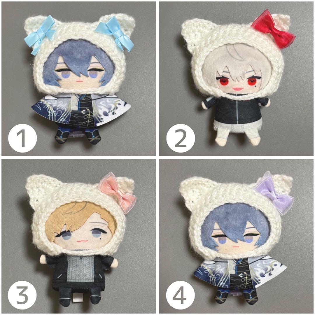 【オーダー受付】にじぱぺっと にじぱぺ 10cm ぬい服 猫耳 着ぐるみ 帽子