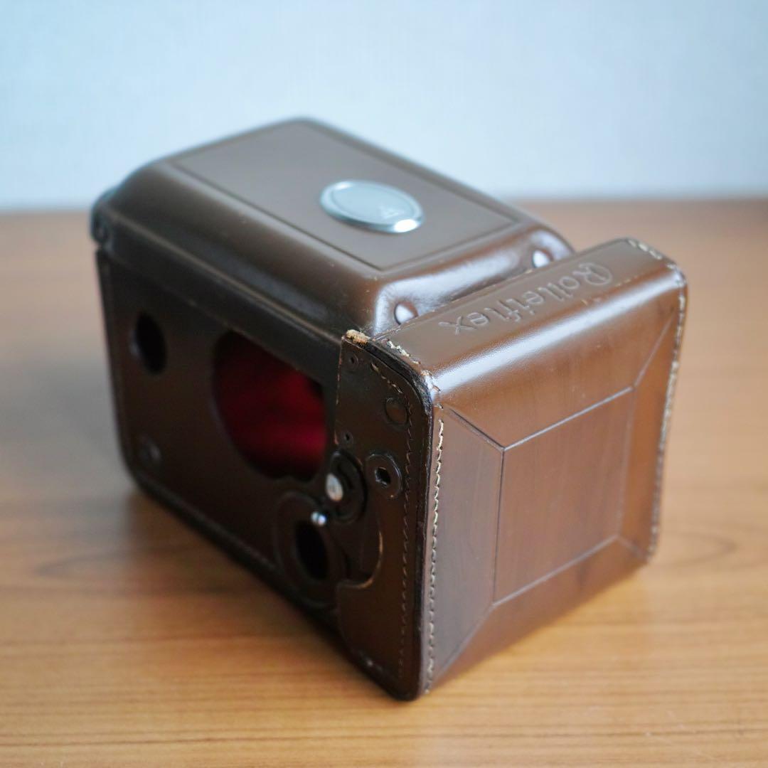中古美品 ローライフレックスT 純正レザーケース おまけで純正ストラップ
