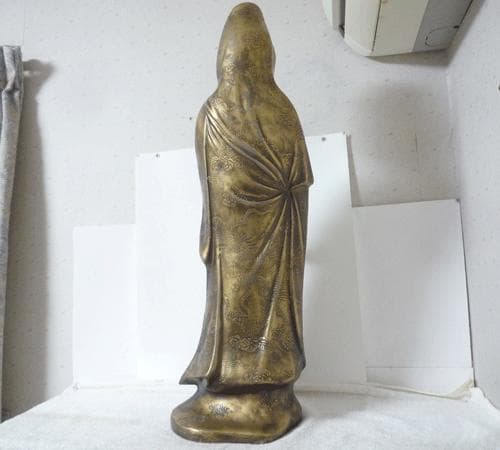 希少　観音菩薩像　鶯玉作　観音様　仏像　古美術　アンティーク　レトロ　置物
